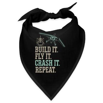 Ferngesteuertes Flugzeug Modellflugzeug - Bandana - Schwarz - Vorne