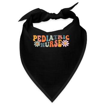 Groovy Kinderkrankenschwester NICU Krankenpflege - Bandana - Schwarz - Vorne