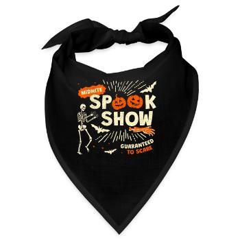 Spook Show Halloween Kostüm Skelett - Bandana - Schwarz - Vorne