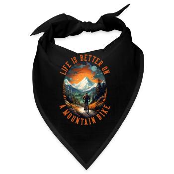Mountainbike Downhill MTB Mountainbikes - Bandana - Schwarz - Vorne