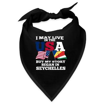 Seychellen - Bandana - Schwarz - Vorne