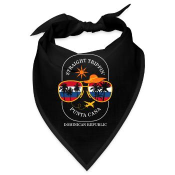 Punta Cana Hemd, gerade Trippin Dominikanische - Bandana - Schwarz - Vorne
