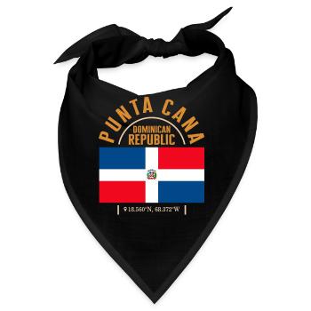 Punta Cana Hemd, Punta Cana Dominikanische Republik - Bandana - Schwarz - Vorne