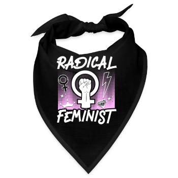 Feminist Radical Feminist - Bandana - Schwarz - Vorne