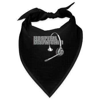 Notruf Leitstelle Einsatzzentrale Cool - Bandana - Schwarz - Vorne