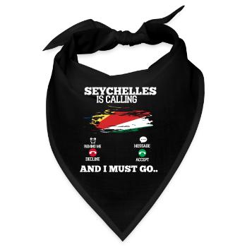 Seychellen - Bandana - Schwarz - Vorne