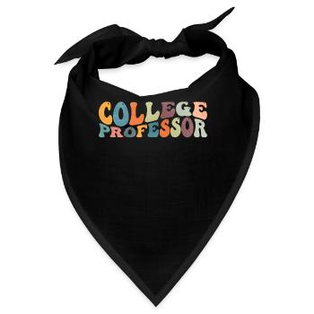 Groovy College Professor Lehrer Lehrplan - Bandana - Schwarz - Vorne