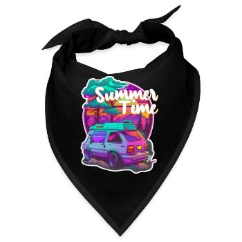 Sommerzeit - - Urlaub - Bandana - Schwarz - Vorne