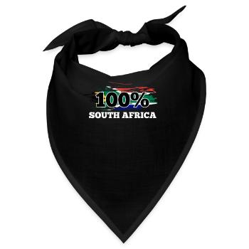 Südafrika - Bandana - Schwarz - Vorne