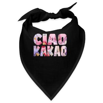 Ciao Kakao Blumenmuster - Bandana - Schwarz - Vorne
