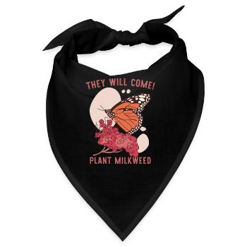 Monarch-Schmetterling Wolfsmilch - Bandana - Schwarz - Vorne