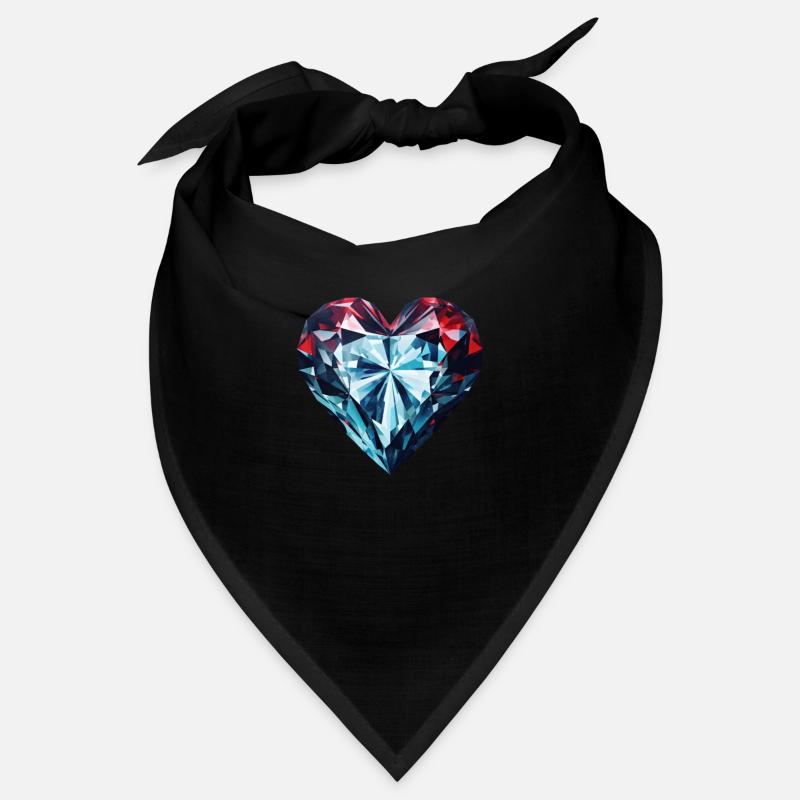 Forme de cœur en diamant Bandana