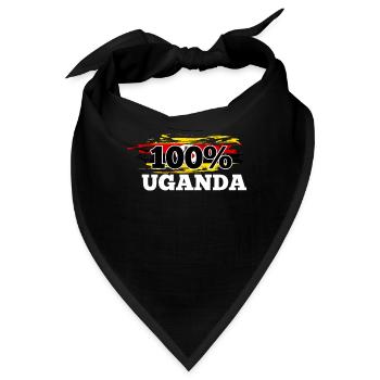 Uganda - Bandana - Schwarz - Vorne