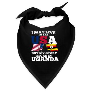 Uganda - Bandana - Schwarz - Vorne