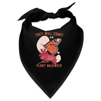 Wolfsmilch Monarch Schmetterling Hemd - Bandana - Schwarz - Vorne