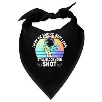 Ich kann deinen Schuss blockieren Beachvolleyball - Bandana - Schwarz - Vorne
