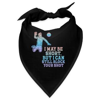 Ich kann deinen Schuss blockieren Beachvolleyball - Bandana - Schwarz - Vorne