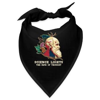 Charles Darwin Atheistischer Atheismus - Bandana - Schwarz - Vorne