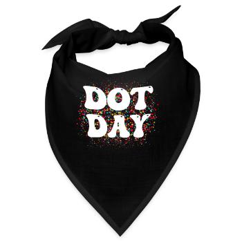 Alles Gute zum Internationalen Dot Day 2023 - Bandana - Schwarz - Vorne