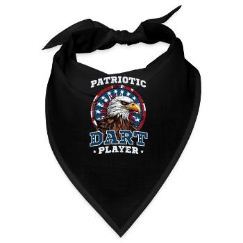 Dart Patriotischer Dartspieler - Bandana - Schwarz - Vorne