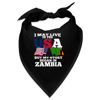 Sambia - Bandana - Schwarz - Vorne