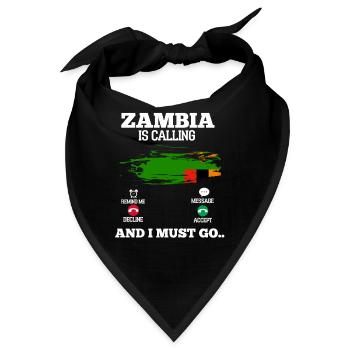 Sambia - Bandana - Schwarz - Vorne