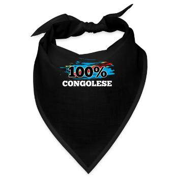 Kongo - Bandana - Schwarz - Vorne