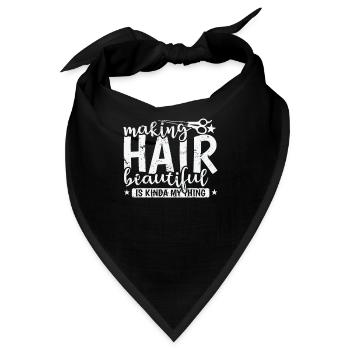 Making Hair beautiful is Kinda my Thing Friseur - Bandana - Schwarz - Vorne
