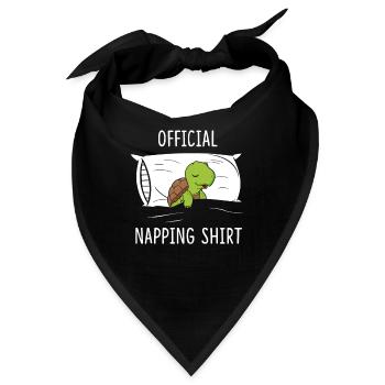 Official Napping Shirt Schildkröte - Bandana - Schwarz - Vorne