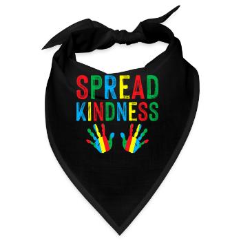 Verbreiten Sie Freundlichkeit gegen Mobbing Welttag der Freundlichkeit - Bandana - Schwarz - Vorne