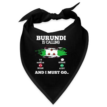 Burundi - Bandana - Schwarz - Vorne