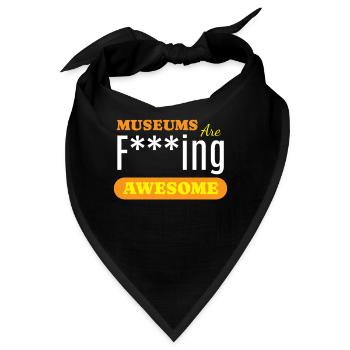 Museums Are Awesome Museum - Bandana - Schwarz - Vorne