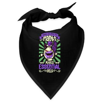 Ätherische Öle Für Halloween-horror. Ätherische - Bandana - Schwarz - Vorne