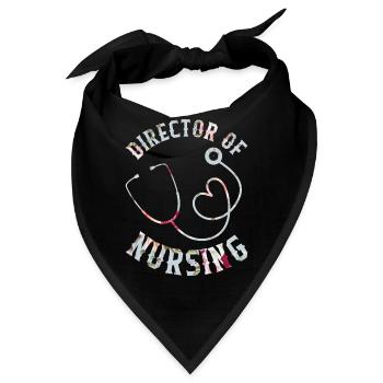 Krankenschwester Hemd, Leiterin des Pflege-T-Shirts, Gesundheitswesen - Bandana - Schwarz - Vorne