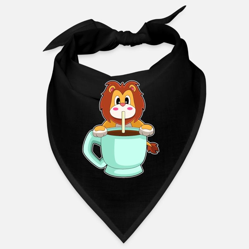 Löwe Tasse Kaffe Bandana