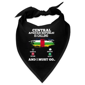 Zentral Afrikanische Republik - Bandana - Schwarz - Vorne