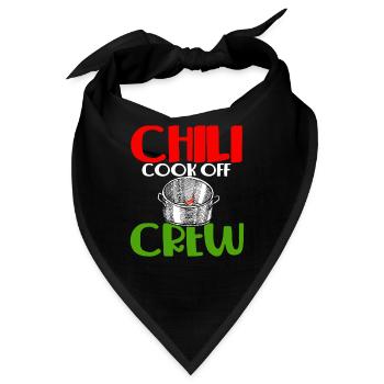 Chili Cook Off Crew Kochwettbewerb Gewinnerteam - Bandana - Schwarz - Vorne