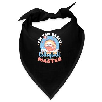 Beachvolleyball Ich bin der Beachvolleyball-Meister - Bandana - Schwarz - Vorne