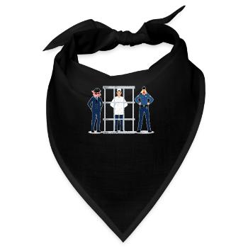 Lustiger Veganer Koch Restaurant Koch Küche Arbeit - Bandana - Schwarz - Vorne