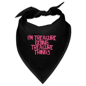 I'm Treasure doing Treasure things - Bandana - Schwarz - Vorne