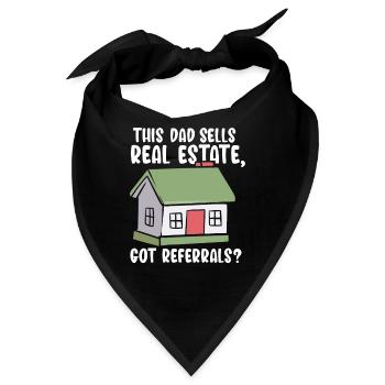 Dieser Vater verkauft Immobilien Immobilienmakler - Bandana - Schwarz - Vorne