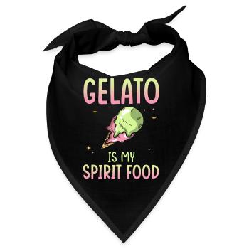 Gelato Ist Mein Lieblingsessen - Bandana - Schwarz - Vorne
