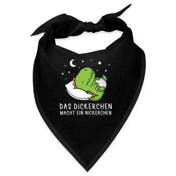 Dickerchen macht Nickerchen Sleepysaurus - Bandana - Schwarz - Vorne