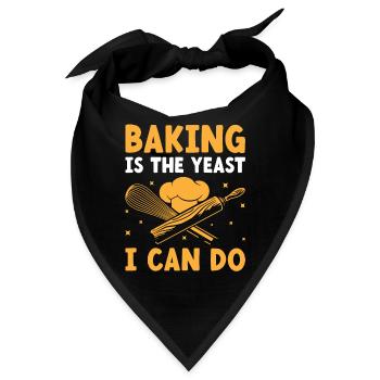 Backen Bäckerei Konditorei Konditor Bäcker Konditorei - Bandana - Schwarz - Vorne