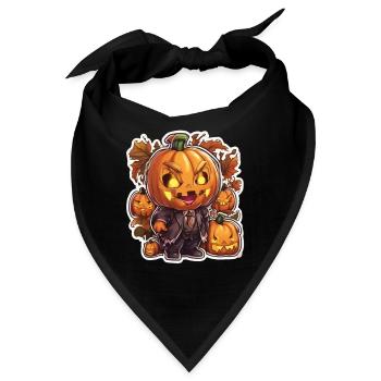 Kürbis Halloween Halloween Kürbis Kürbis - Bandana - Schwarz - Vorne