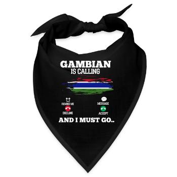 Gambia - Bandana - Schwarz - Vorne