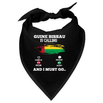 Guinea Bissau - Bandana - Schwarz - Vorne