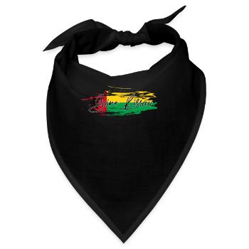 Guinea Bissau - Bandana - Schwarz - Vorne