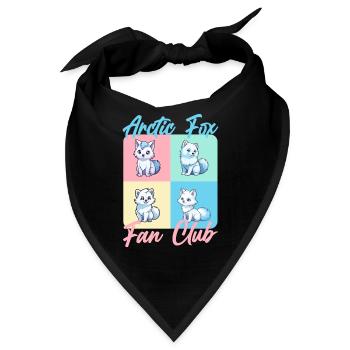 Polar Fuchs Eis Fuchs Arktis Fuchs - Bandana - Schwarz - Vorne
