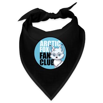 Polar Fuchs Eis Fuchs Arktis Fuchs - Bandana - Schwarz - Vorne